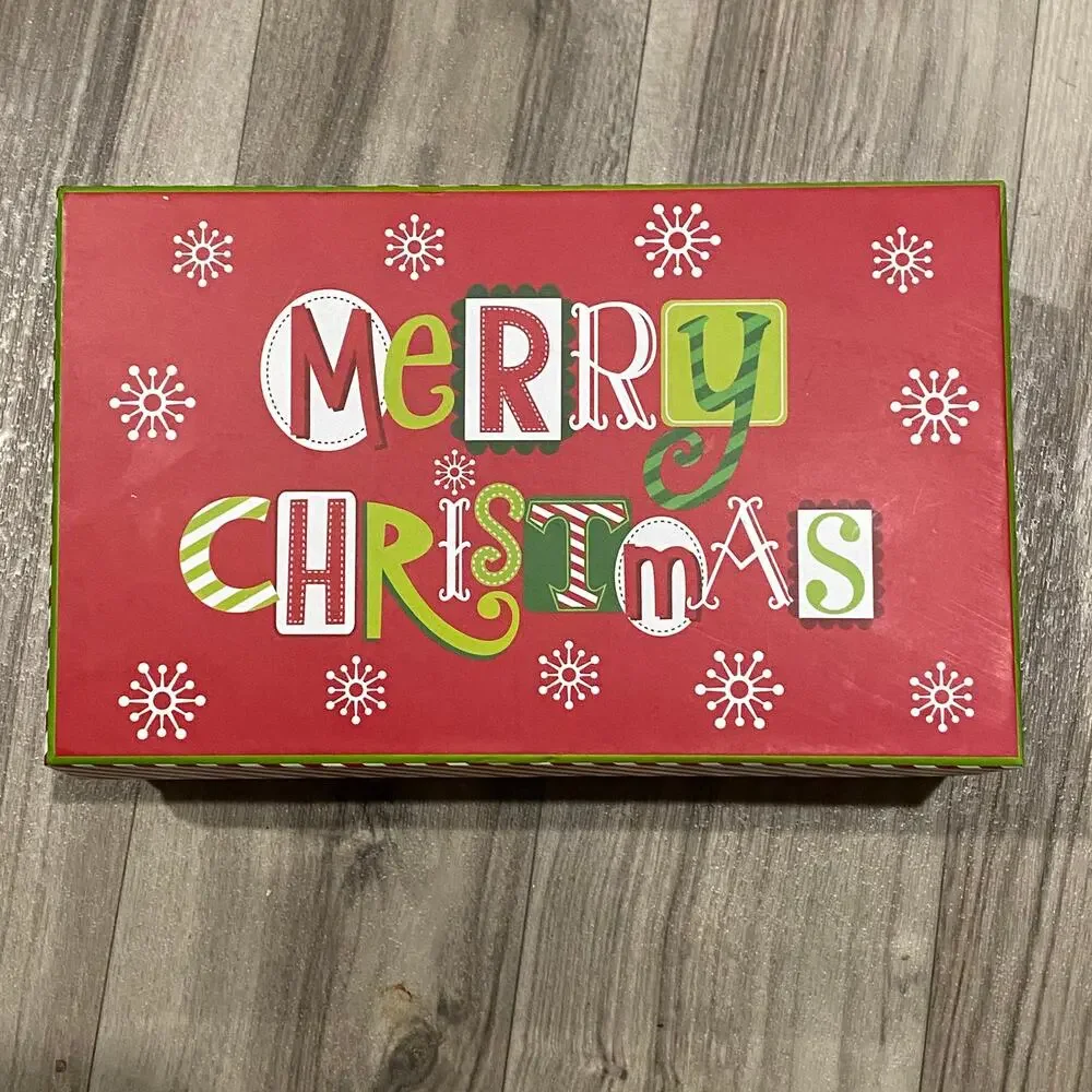 Assorted Christmas Cardboard Gift Boxes in‎ Gently Used Condition